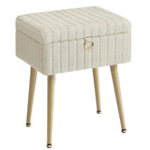 Songmics vanity stool with faux fur provides cozy seating for makeup sessions