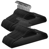 SongMics velvet hanger 50-pack for coats keeps heavy outerwear in place and reduces creases.