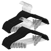 SONGMICS velvet hangers keep pants and skirts neatly organized with a soft, non-slip grip.