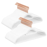 Songmics velvet hangers with rose-gold hook for organized wardrobe.