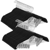 SONGMICS velvet pants hanger 16.7 inch keeps trousers neatly organized.