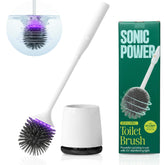 SonicPower electric toilet brush with UV light for self-cleaning between uses.
