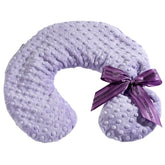 Sonoma Lavender neck pillow front view with lilac dot cover for relaxation