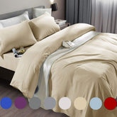 SONORO KATE flat sheet close-up showing ultra-soft microfiber texture for comfort
