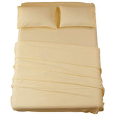 SONORO KATE bed sheet set in ivory with ultra soft microfiber for everyday luxury