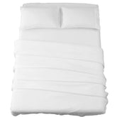 SONORO KATE bed sheet set king white shows ultra-soft microfiber comfort.