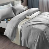 SONORO KATE bed sheet set close-up reveals ultra-soft microfiber texture for comfort