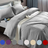 SONORO KATE grey bed sheet set in ultra-soft microfiber for a cozy night