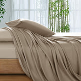 SONORO KATE flat sheet queen size in silky bamboo viscose for cloud-like comfort