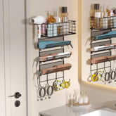 Sonyabecca hair tool organizer with diamond nets for tidy tool storage.