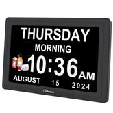 Soobest dementia clock with 7inch HD display for clear bedside viewing