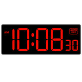 Soobest LED digital wall clock with a 10-inch display for easy room-wide readability