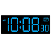 Soobest LED wall clock with a 10-inch display for easy time reading from across the room.