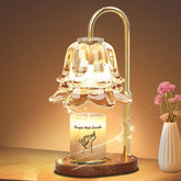 SooFoo candle warmer lamp with timer for precise shut-off and safer use.