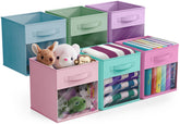 Sorbus 11-inch storage bin with clear window for quick viewing and easy access.