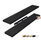 Sorbus floating shelves wall assembly showcasing elegant display and extra storage.