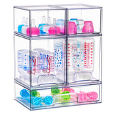 Sorbus stackable drawers small front view for compact cosmetics organization