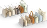 SortNStore bag organizer upright display keeps purses neat and accessible