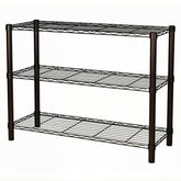 SoSo-BanTian1989 standing shelving unit front view shows sturdy 3-tier storage.