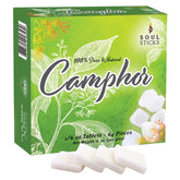 Soul Sticks natural camphor blocks pack shot showing fresh, inviting home fragrance.