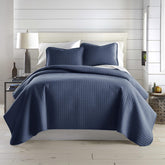Southshore Fine Living summer quilt Queen-Full set on bed for a crisp, refreshed look