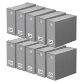 SpaceAid 10-pack bed sheet organizers keep linens neat and accessible in the closet.