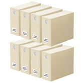 SpaceAid 8-pack bed sheet organizers neatly stores linens for a tidy closet.