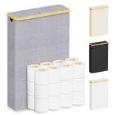 SpaceAid extra large toilet paper storage with lid keeps rolls neat, accessible, and off the bathroom floor.