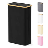 SpaceAid Slim Laundry Hamper with Lid keeps odors and dust out.