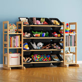 SpaceAid toy storage organizer with six shelves for easy playroom organization