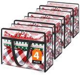SpaceTrove clear bags 4-pack for fast content visibility and organized closet storage.