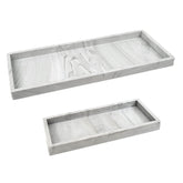 Spacewiser marble tray 11.7 inch for elegant bathroom counter organization