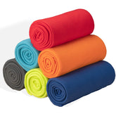 Special SG Glory fleece blanket in grey offers cozy warmth for sofa use.