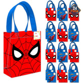 Spider-Man mini tote bag with dual-sided art, ideal for party favors and loot bags.