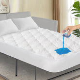 SPRINGSPIRIT sofa bed protector 60x72 with deep-pocket fit keeps the mattress protected.