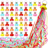Sratte hand throw streamers with colorful ribbons for festive party moments
