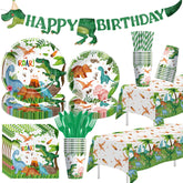 Srua Don dinosaur dinner plates for kids party, sturdy enough for snacks