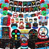 ssailue decor gamer banner decor to kick off a fun gaming birthday party