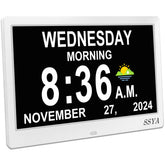 SSYA Dementia Clock with 11.5-inch ultra-large display for easy time reading