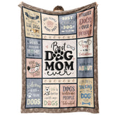 SteadStyle dog mom blanket with patchwork design for cozy relaxation