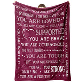 SteadStyle blanket getwell gift front view for comforting recovery moments