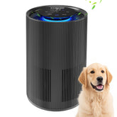 Stealth air purifier LED ring indicates air quality at a glance, helping you respond quickly.