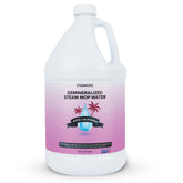 Steam and Go demineralized water bottle cap demonstrates quick, spill-free refills.