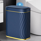 steo spce bathroom trash can with sensor lid enabling touchless disposal