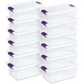 Sterilite ClearView latch box shows contents at a glance for quick retrieval
