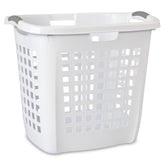 Sterilite Ultra Easy Carry Hamper front view shows comfortable handles and ventilation.