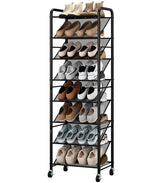 STO STO 8-tier narrow shoe rack front view showing compact design