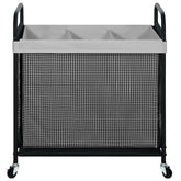 STO STO Laundry Hamper 3-Section with 120L capacity and wheels for easy moving.