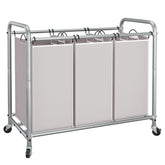 STORAGE MANIAC 3-Section Laundry Sorter frame provides sturdy support for everyday laundry.