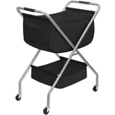 Storage Maniac collapsible laundry cart with wheels for easy transport and space saving